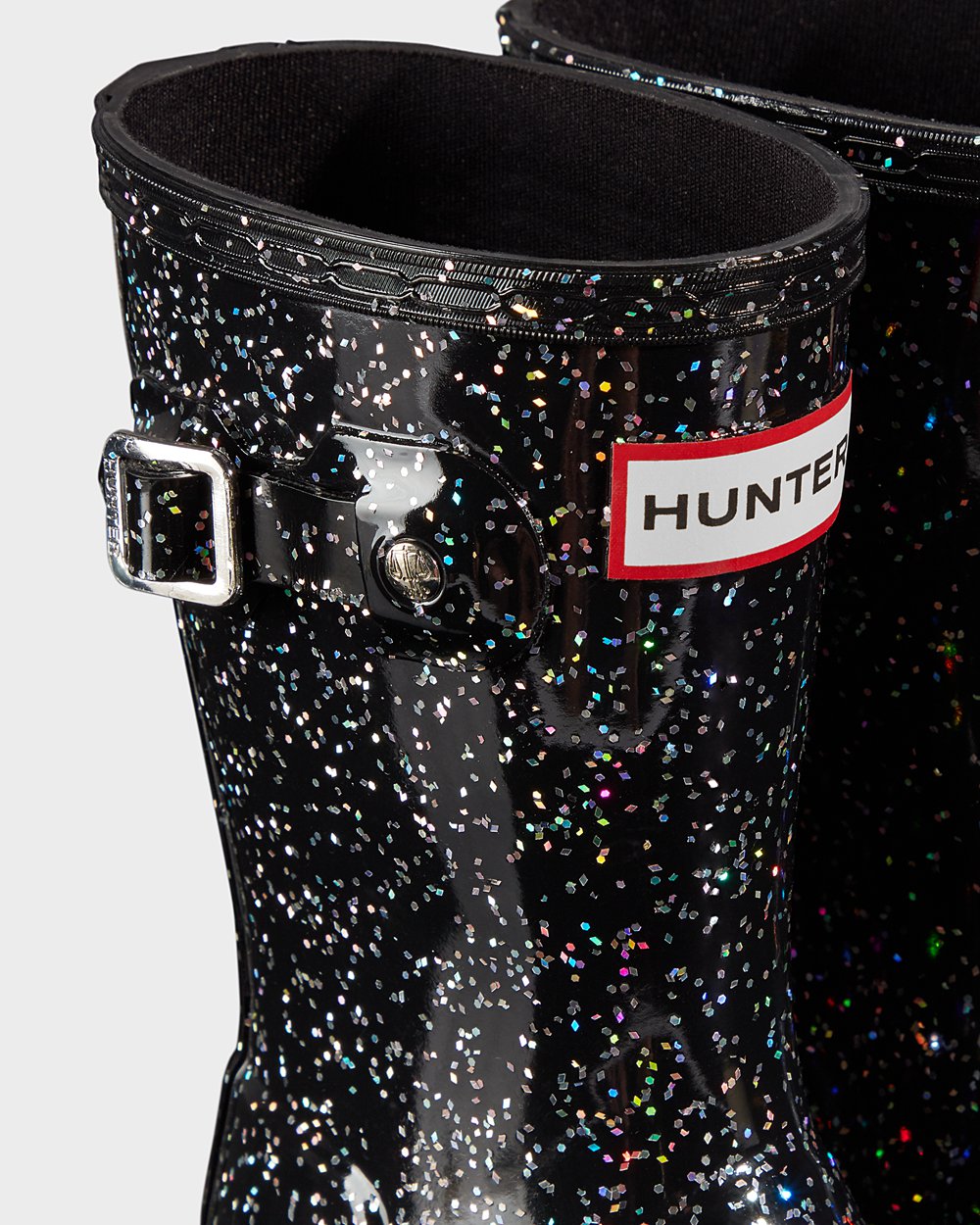 Gummistövlar Barn - Hunter Original Små Giant Glitter - Svarta - 632087-WVS